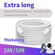 3/5M Security CCTV Camera Power Charge Extension Cable Universal Micro Usb Android Data Cable Super