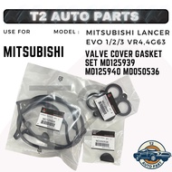 T2 MITSUBISHI LANCER EVO 1/2/3 VR4, 4G63 VALVE COVER GASKET SET MD125939 MD125940 MD050536