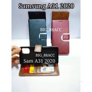 Leather Case Leather Flip Cover Samsung Galaxy A31 2020 Wallet Casing