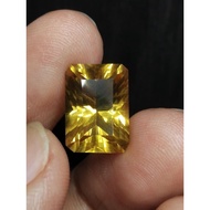 Golden Citrinenatural 14 x 10 x 8 mm 7.6 Ct Yellow Gold Amethyst Cushion Concave Cutting Code 1559