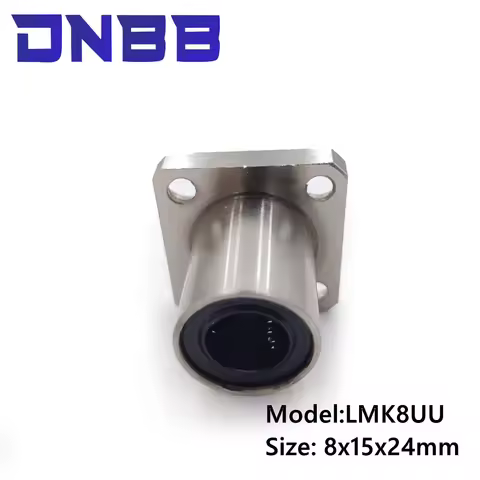 1pc LMK8UU type Nickel plating flange linear bearing for 3D printer linear Rod 8mm LMK LMK8 LMK8UU 8