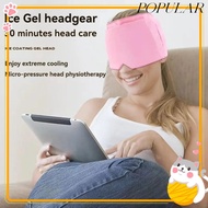 POPULAR Gel Ice Cap, Cold Compress Neck Wearable Head Massager Caps, Migraine Relief Form Fitting Si
