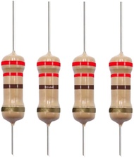 220 Ohm Carbon Film Single Fixed Resistor 1/4 W (0.25 Watts) 5% Tolerance (220 R 220 ohm 220 Ω) Resi