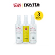 novita Anti-Bac Spray (3 bottles) | 125ML x 3 bottles | Alcohol-Free