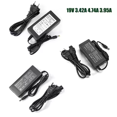 AC DC Laptop Adapter 19V Charger Power Supply Transformer 220V TO DC 19V 3.42A 3.95A 4.74A 65W 90W N