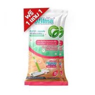 แผ่นเช็ดทำความสะอาดพื้นแบบเปียก WILMA กลิ่น PINK BLOSSOM (20 แผ่น) (1300774)