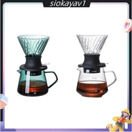 600ML Immersion Dripper Switch Glass for V60 Pour over Coffee Maker V Shape Drip Coffee Dripper and Filters