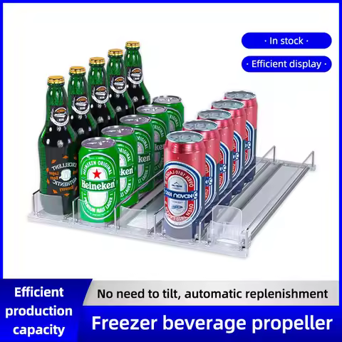 Drink Spring Pusher For Fridge Automatic Soda Can Dispenser Retail Transparent Slide Rail Beverage S
