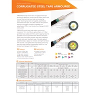 4 CORE MM OM2 OUTDOOR ARMOURED CABLE