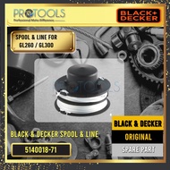 BLACK + DECKER 5140018-71 SPOOL & LINE FOR  GRASS TRIMMER GL260 / GL300 (ORIGINAL)