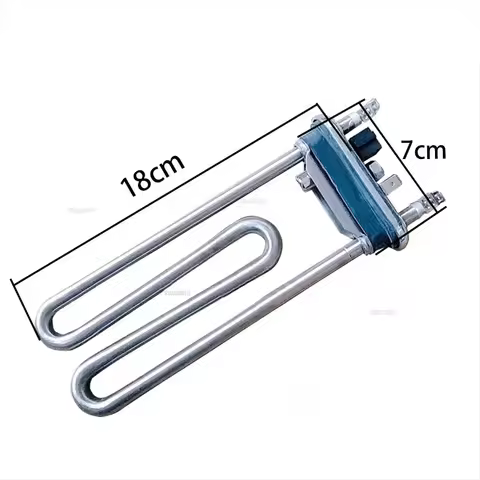 double U Shape Midea Washing Machine heating element with sensor tube replacement for