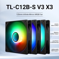 Thermalright 120mm Case Fan TL-C12B-S V3 BLACK&WHITE CPU Cooling Fan ARGB 120mm Balance Performance 