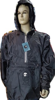 JAKET PRIA PARASUT WATERPROOF TAHAN AIR PARKA OBRAL BATHING APE BAPE