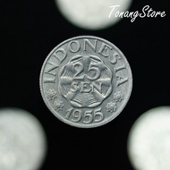 Koin Kuno 25 Sen Rupiah 1955