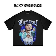 Auxso Clothing - Central Cee Rapper Bootleg Oversized Boxy T-Shirt Black T-Shirt for Men and Women