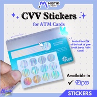 CVV Sticker Silver Holo Anti Theft Cover for ATM Debit or Credit Cards