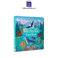 Milumilu Wild Animals หนังสือเสียงต้นฉบับหนังสือภาษาอังกฤษ Usborne กลไกการฟัง