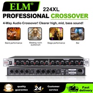 ELM 224XL PROFESSIONAL CROSSOVER, 4-way audio processor, optimizes high, mid & bass sound for stage 