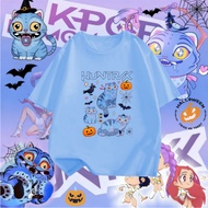 KPop Demon Hunters Movie Tshirt HUNTR x Halloween Trick or Treat Pumpkin Unisex Adult &kids Tshirt 1