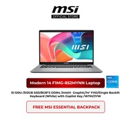 MSI Modern 14 F1MG-852MYNN Laptop (C5 -120U/8GB*2 DDR4/512GB SSD/Intel®  Graphics/14" FHD/W11H/2YW)