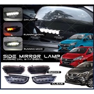 Perodua Myvi 2018-2023 / Axia 2023 SE AV Spec Led Side Mirror DRL Side Mirror Lamp Light