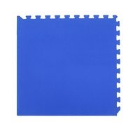 [特價]經典素色安全EVA巧拼地墊 寶石藍 60x60x1.2cm 4入 附邊條