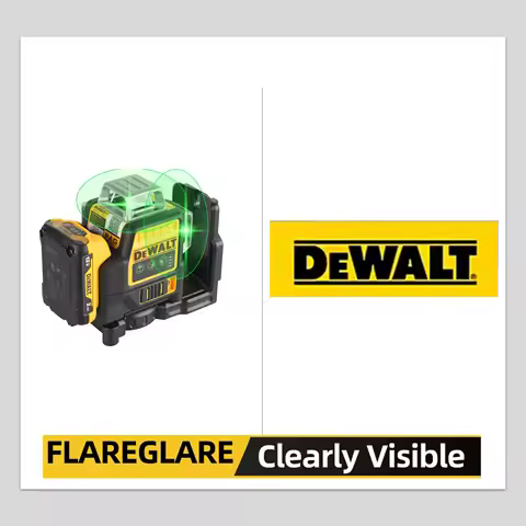 12V 3-sided * 360° vertical linear laser horizontal DW089LG outdoor green level meter tool for Dewal