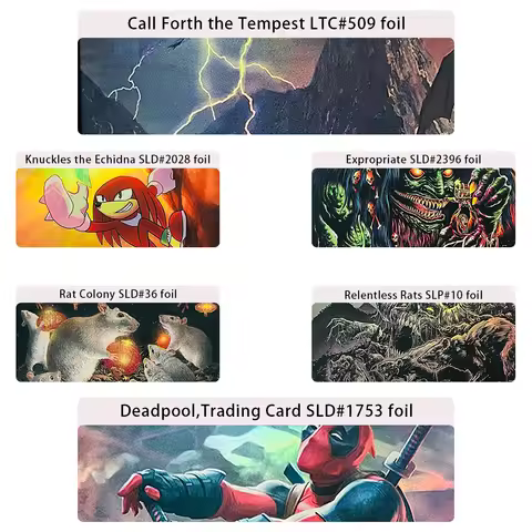 Magical Proxy Cards for entertainment EDH Games TCG Card Foil And Non Foil DIY Knuckles the Echidna 