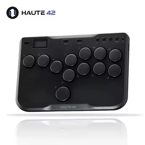 Haute42 Mini Stickless Controller Hitbox Leverless Arcade Controller For PC/PS4/PS5/Switch Fighting 