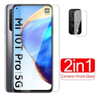 2in1 For Xiaomi Mi 10T Pro Glass Back Camera Lens Protective Glass On Xiomi Xiaomi Mi 10Tpro mi11t Mi10T Mi 11T 10 T Pro Lite 5G 2020 Full Transparent Clear Screen Protector Tempered Glass Film