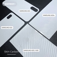 Skin Carbon SAMSUNG A10 A01 A20S A20 A30 A50 A50S A70 Anti Gores