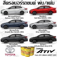 สีตรงเบอร์รถยนต์Toyota Yaris Ativ สีพ่นรถยนต์2K กาพ่น แต้ม สีสเปรย์2K(สีเทียบเบอร์จริงมาจากโรงงาน)