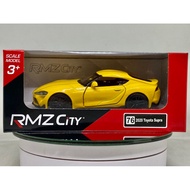 RMZ City 2020 TOYOTA SUPRA Yellow Stylish Racing Sports 32 34 36 Diecast Car Model Collection Boy Gi