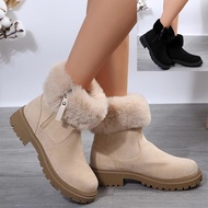 Women's Snow Boots With Fur Lining Short Warm Ankle Winter Shoes 36-42 Boots Women Winter Boots Wome