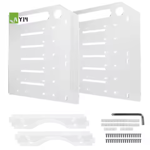 AY14 -3.5 Inch Desktop Hard Disk Rack Transparent Acrylic Mechanical Hard Disk Cage External Hard Di