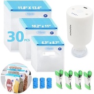 MOMODA Sous Vide Cooking Bags - Set of 40 | BPA-Free Reusable Vacuum Seal Bags with Air Valve for Jo