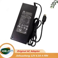 Genuine JINHUASHENG RS-065/12-S335B 12V 6.5A 78W 4PIN (Din) AC Adapter Charger for Orico ns500ru3 Ha