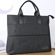 Korean Style Simple File Oxford Canvas A4 Portable Briefcase Information Conference Office Men and Women Hand Carrying Work Bag