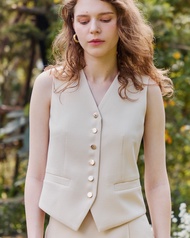 MAVE เสื้อ รุ่น Lucio vest สี Pink/Cream