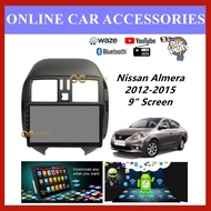 Nissan Almera 2012-2015 Big Screen 9 Plug and Play OEM Android Player Car Stereo With WIFI Video Player/TouchScreen