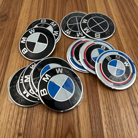 Car Wheel Center HubCap Sticker 4pcs Universal 56mm 60mm 65mm For BMW M E46 E36 E34 F10 E90 F30 E60 