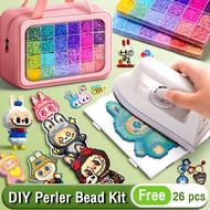 MARD【Ready Stock】DIY Perler Fuse Beads Kit  2.6mm DIY Perler beads With Iron and Accessories Gift fo