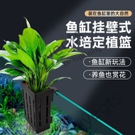 New✨ Taiwan Fish Tank Hydroponic Basket Household Aquatic Planting Cup Wall-Mounted Water Plant Fixe