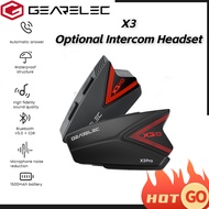 GEARELEC X3 Bluetooth 5.0 Motorcycle Helmet Headset Optional Intercom IP65 Waterproof Wireless Earphones