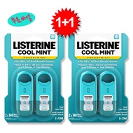 2 pieces free shipping Listerine pocket mist 2x7.7ml oral spray bad breath remover cool mint spray portable