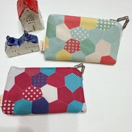 京都綾小路鑰匙口金包-六角(紫/綠)