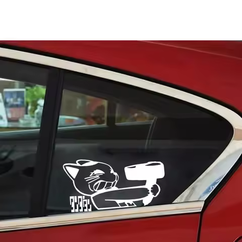 1pcs Lucky Cat Anime Vinyl, Anime Sticker, Car Decal, Laptop Sticker