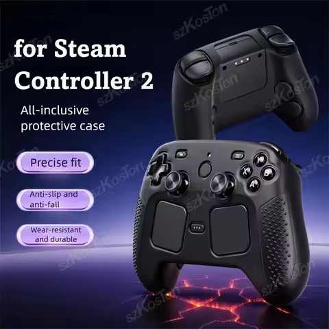 For Steam Controller 2 Silicone Protective Case Anti-Slip Shockproof Shell Skin Full Protector Cover