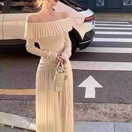 Korean Version Flat Neck Design Knitted Sweater (099H1) K6D3