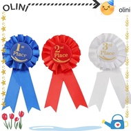 OLINI Ribbon Award Set, Recognition Ribbons Blue,Red,White Rosette Ribbon, Honorable Ribbon